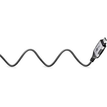 USB-C&trade; 3.1 to RJ45 Ethernet Cable, Slim, 1 m, 1 m, black - connects router, modem or network switch to USB-C&trade;