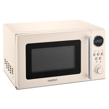 Medion MD15000 Retro Mikrowelle Solo beige 800W 20L