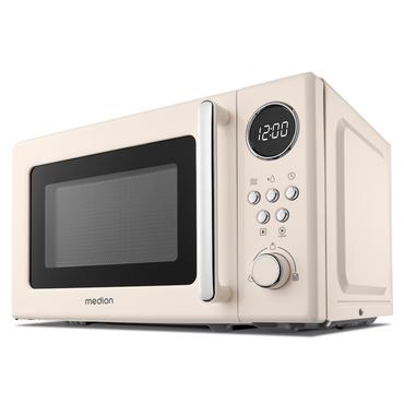 Medion MD15000 Retro Mikrowelle Solo beige 800W 20L