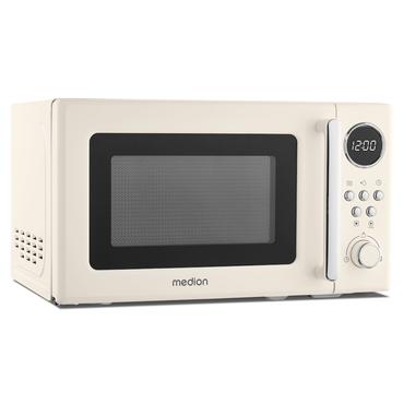 Medion MD15000 Retro Mikrowelle Solo beige 800W 20L