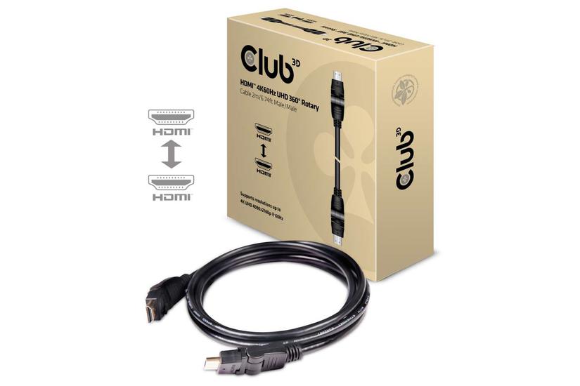 Club 3D CAC-1360 - HDMI-kabel med Ethernet - 2 m