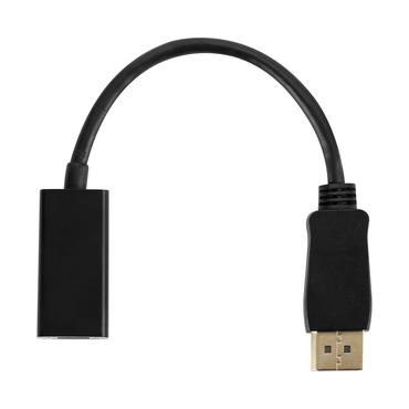 Modul&auml;r HDMI-adapterring, USB-C, DP, Mini DP, Mini HDMI och Micro HDMI, svart.