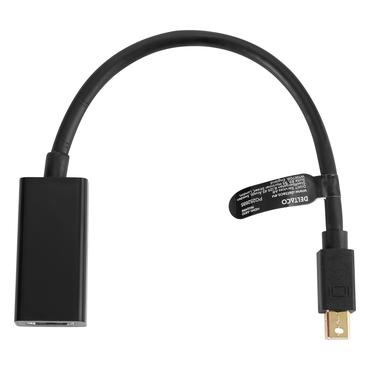 Modul&auml;r HDMI-adapterring, USB-C, DP, Mini DP, Mini HDMI och Micro HDMI, svart.