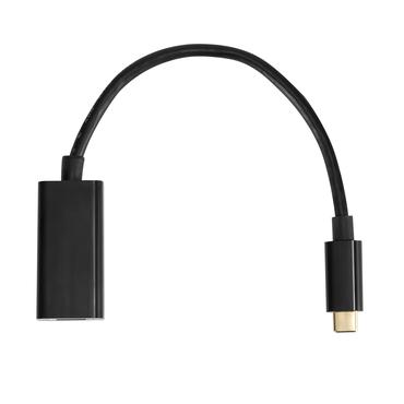 Modul&auml;r HDMI-adapterring, USB-C, DP, Mini DP, Mini HDMI och Micro HDMI, svart.