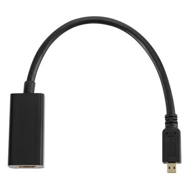 Modul&auml;r HDMI-adapterring, USB-C, DP, Mini DP, Mini HDMI och Micro HDMI, svart.