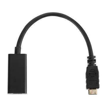 Modul&auml;r HDMI-adapterring, USB-C, DP, Mini DP, Mini HDMI och Micro HDMI, svart.