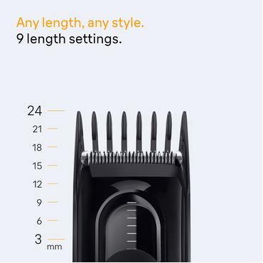 Braun HC5510 sk&aelig;g- og h&aring;rtrimmer Sort 9 Nikkel-Metalhydrid (NiMH)