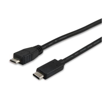 Equip 12888407 USB-kabel USB 2.0 1 m Micro-USB B USB C Sort