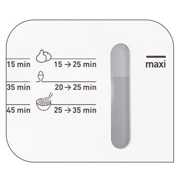 Tefal VC1451 dampkoger 2 kurv(e) Bordplade Rustfrit stål, Hvid