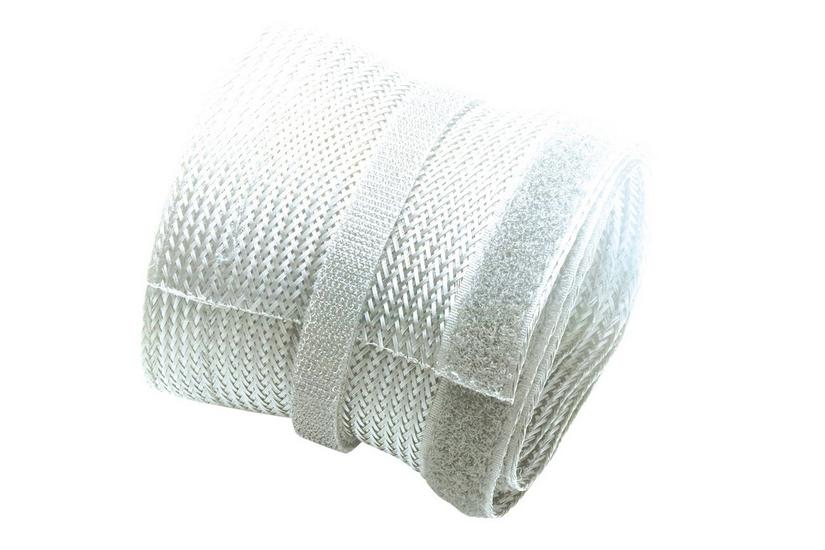 KABEL FLETSTRØMPE, HVID 1,8M,