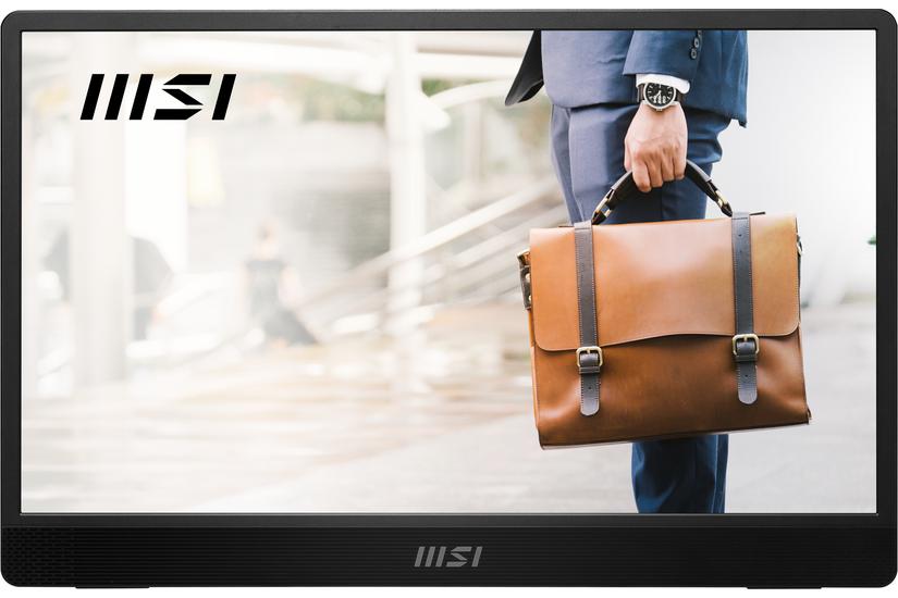 MSI PRO MP161 E2U skærm - LED baglys - 16" - IPS - 4ms - Full HD 1920x1080 ved 60Hz