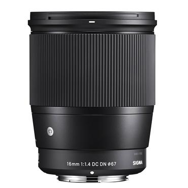 Sigma 16mm F1.4 DC DN | C MILC Bred linse Sort