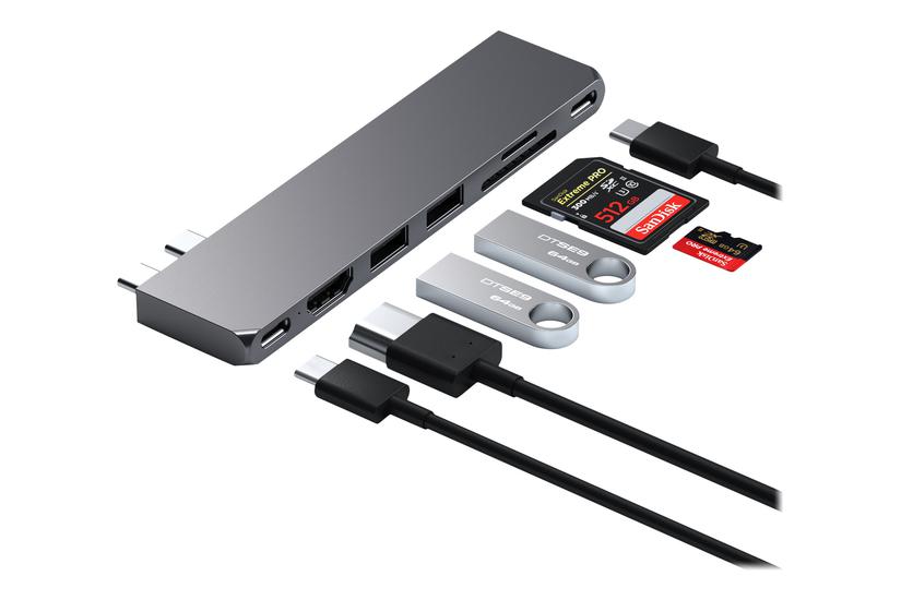 Satechi Pro Hub Slim Dockingstation Usb Hdmi