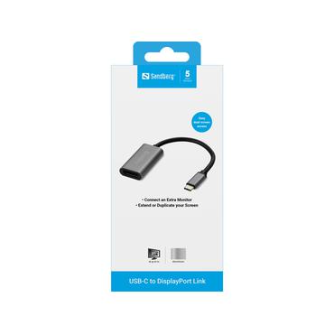 Sandberg USB-C to DisplayPort Link Extern videoadapter - USB-C 3.1