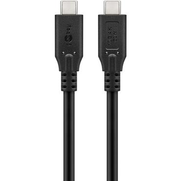 USB-C&trade; Cable, USB 3.2, 60 W, 10 Gbit/s, Power Delivery, 1 m - USB-C&trade; connector > USB-C&trade; connector