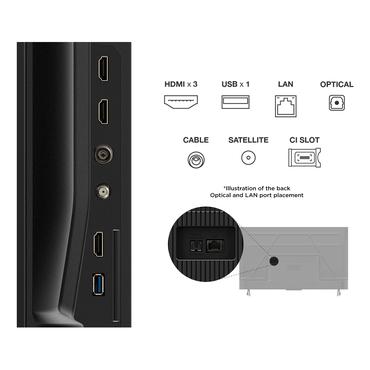 TCL 43P69K TV 109.2 cm (43 ) 4K Ultra HD Smart TV Wi-Fi Black