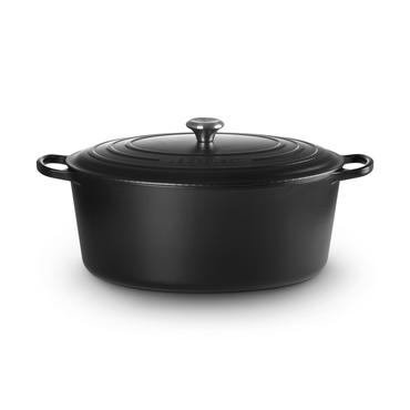 Le Creuset Signature Roaster oval 40cm black Schwarz (21178400000430)