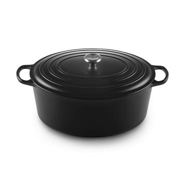 Le Creuset Signature Roaster oval 40cm black Schwarz (21178400000430)