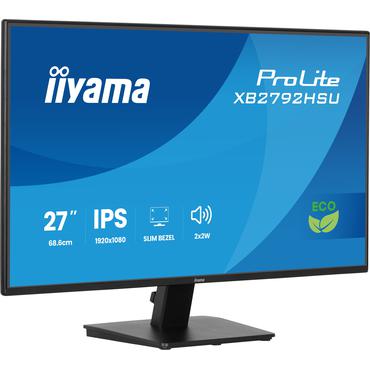 iiyama ProLite X2792HSU-B1 computersk&aelig;rm 68,6 cm (27") 1920 x 1080 pixel Fuld HD LED Sort