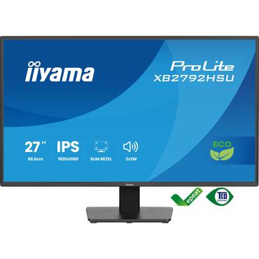 iiyama ProLite X2792HSU-B1 computersk&aelig;rm 68,6 cm (27") 1920 x 1080 pixel Fuld HD LED Sort