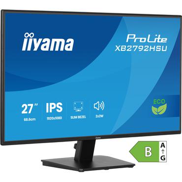 iiyama ProLite X2792HSU-B1 computersk&aelig;rm 68,6 cm (27") 1920 x 1080 pixel Fuld HD LED Sort