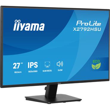 iiyama ProLite X2792HSU-B1 computersk&aelig;rm 68,6 cm (27") 1920 x 1080 pixel Fuld HD LED Sort