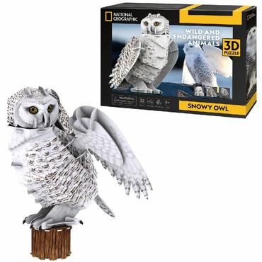 Cubic Fun Puzzle 3D      Snowy Owl