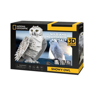 Cubic Fun Puzzle 3D      Snowy Owl