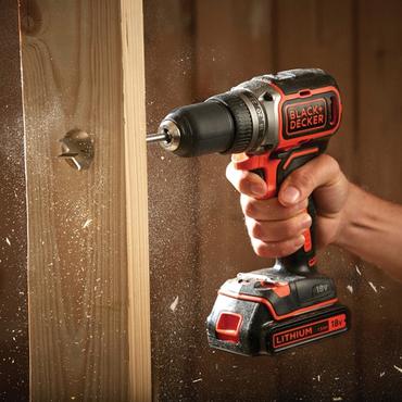 Black & Decker BL186K-QW elektrisk skruetr&aelig;kker & slagbor 1650 rpm Sort, R&oslash;d