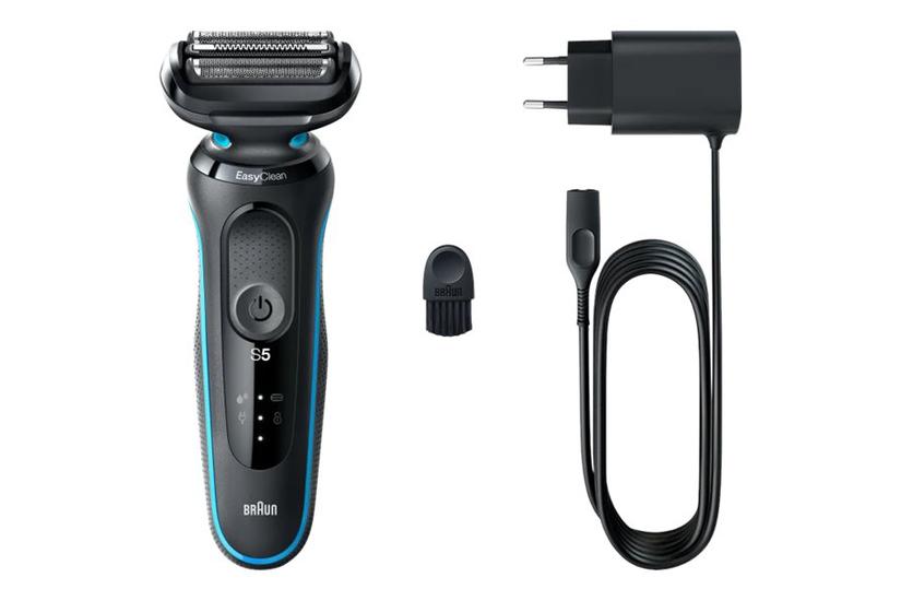 Braun Rakapparat - Folie - 3 rakhuvuden - Batteri - 50 min - 5 h - Svart, Blå