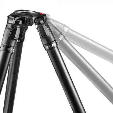Manfrotto Nitrotech 608 kamerastativ Actionkamera 3 ben Sort