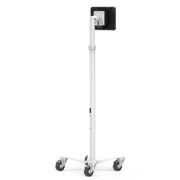 Compulocks iPad 10th-11th (A16) Gen PowerMove Medical Rolling Cart Black vagn - f&ouml;r surfplatta - svart, vit