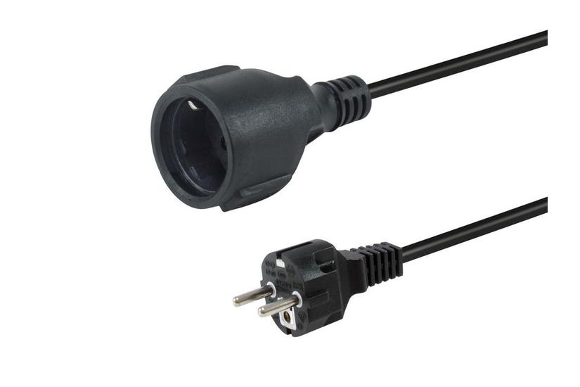 Equip Netzkabel Anschl. Schuko -> CEE7/3  10.00m     schwarz