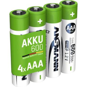 Ansmann 1311-0022 husholdningsbatteri Genopladeligt batteri AAA Nikkel-Metalhydrid (NiMH)