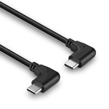 LINDY USB 2.0 Typ C Kabel, 2 x 90&Acirc;&deg; gewinkelt 0,5m