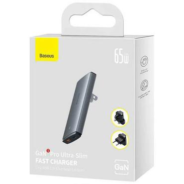 Baseus GaN5, 65W, 1x USB-C, 1x USB-A