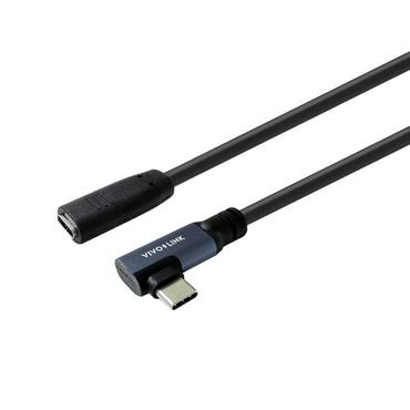USB-C male angled to female