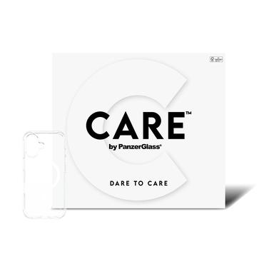PanzerGlass CARE&trade; by &reg; Samba Case Transparent m. Hvid MagSafe iPhone 17 | Bulk