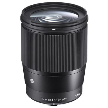 Sigma 16mm / f 1.4 DC DN C SO MILC Bred linse Sort