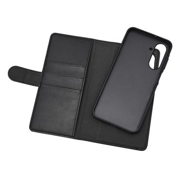 Essentials Samsung Galaxy A26 PU wallet, detachable, 3 cards, black