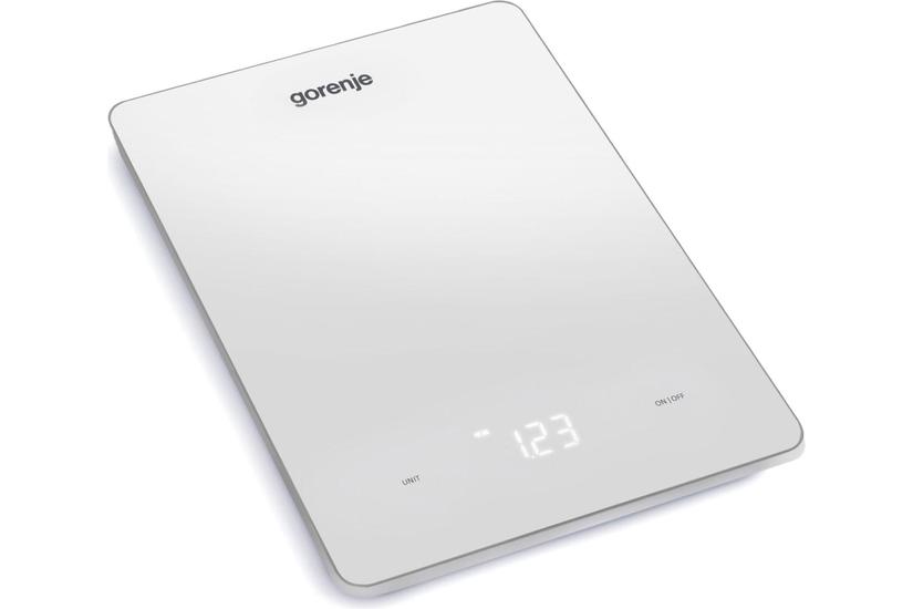 Gorenje KT10LBW Hvid Bordplade Rektandel Elektronisk køkkenvægt