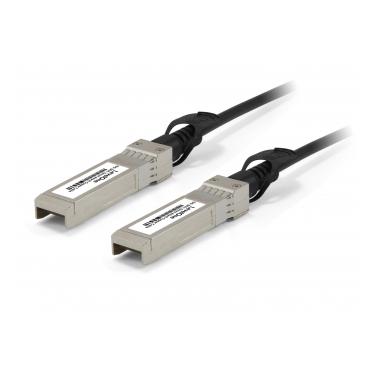 LevelOne DAC-0101 InfiniBand og fiberoptisk kabel 1 m SFP+ Sort, Rustfrit st&aring;l