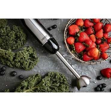 Camry Premium CR 4615 blender Nedsænkning blender 700 W Sort, Rustfrit stål