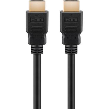 Goobay 61150 HDMI-kabel 1 m HDMI Type A (Standard) Sort