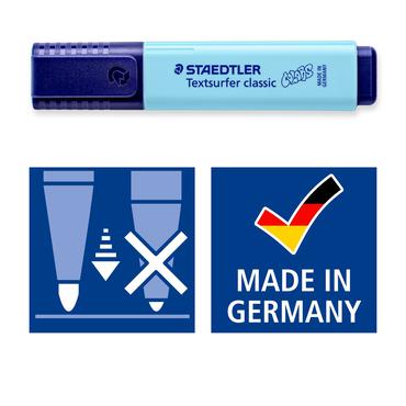 Staedtler 364 C4 E1 speedmarker 4 stk Mejselspids Sort, Blå, Turkis, Violet