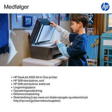 HP DeskJet 4320 Trådløst All-in-One Farve Printer