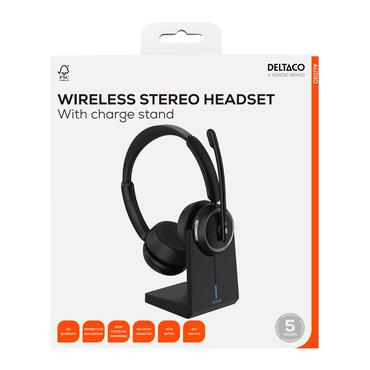 HL-100 Wireless St. Headset, on-ear, USB-dongle, char. stand