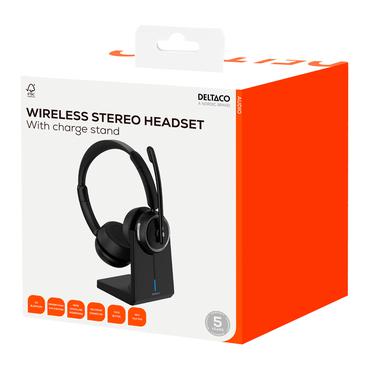 HL-100 Wireless St. Headset, on-ear, USB-dongle, char. stand