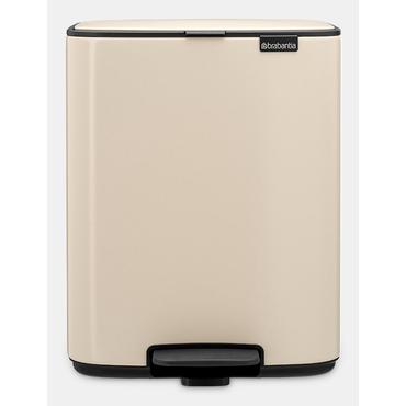 Brabantia Bo Pedal Bin 12 L Rektangulær Stål Beige