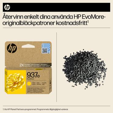 HP Original 937e EvoMore-blækpatron, gul